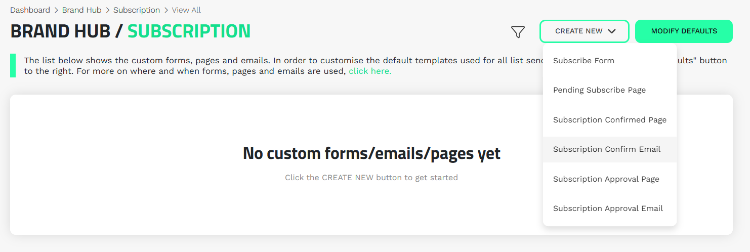 Subscription Confirm EMAIL