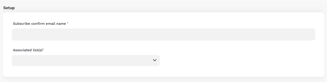 Subscribe confirm email name