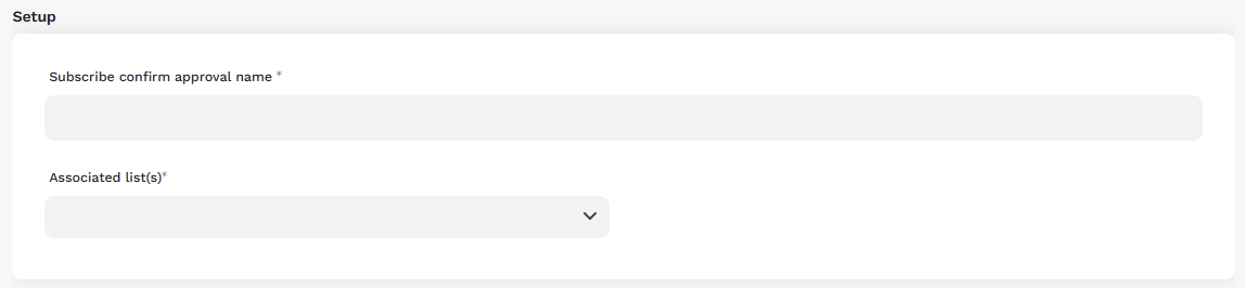 Subscribe confirm email name