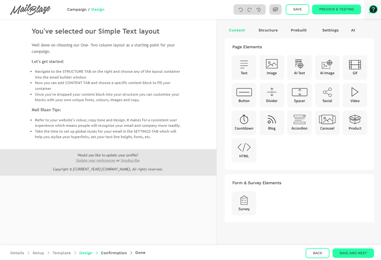 Template Builder